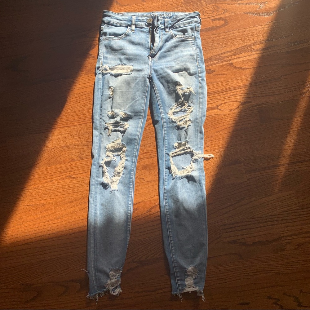 American Eagle Super Stretch X Light Wash Jeans